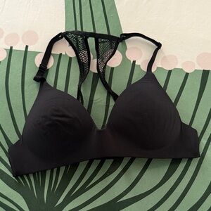 Victoria's Secret Black Mesh Detail Bra